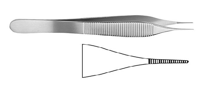 MICRO-ADSON Пінцет анатомічний; прямий; із зубчиками; 15,0см; ширина бранш 1,2+/-0,1. Tontarra Medizintechnik GmbH